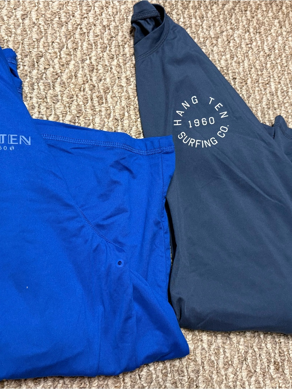 Hang Ten Men’s Swim Rash Guard Set in Royal Blue and Navy